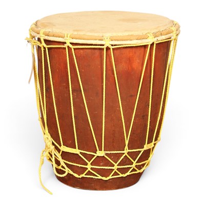 Lot 708 - An African wooden drum