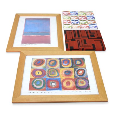 Lot 646 - Two modern framed prints, each 58 x 78cm,...