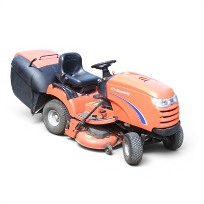 Lot 110 - A red Simplicity petrol ride-on garden tractor...
