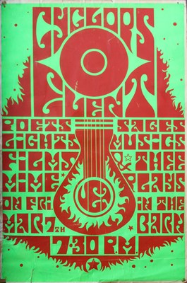 Lot 277 - A Canned Heat psychedelic music poster for...