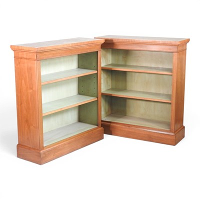 Lot 99 - A pair of hand made walnut dwarf open...