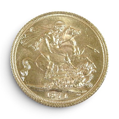 Lot 7 - A Queen Elizabeth II full sovereign, dated 1974