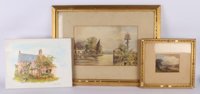 Lot 346 - A collection of landscapes including a Norfolk...
