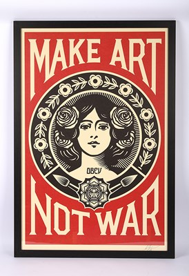 Lot 298 - Shepard Fairey (American, b.1970), Make Art...