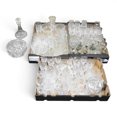 Lot 328 - A collection of cut glass, to include a...