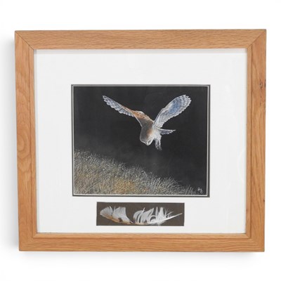 Lot 169 - Peter Beeson, 20th century, Barn Owl I, mixed...