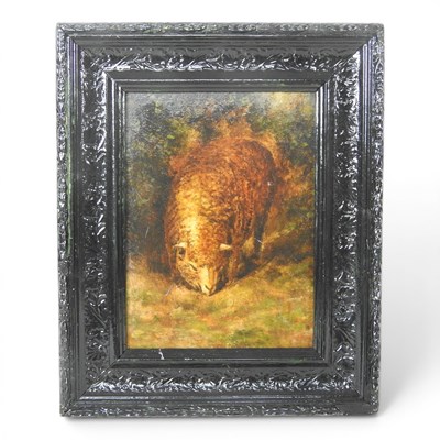 Lot 285 - English school, 19th century, a sheep grazing,...