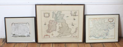 Lot 256 - A collection of three vintage maps to include...