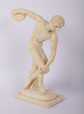 Lot 195 - After the antique, a white composite figure of...