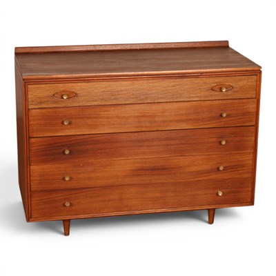 Lot 648 - A Hamilton teak chest of drawers by Robert...
