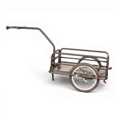 Lot 691 - A metal bicycle trailer