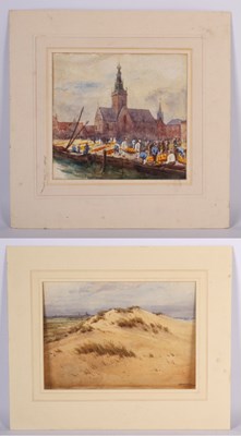 Lot 334 - Two early 20th century watercolours one by W....