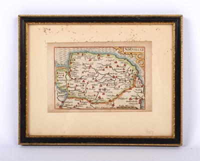 Lot 262 - Pieter van den Keere, c.1627, a hand coloured...