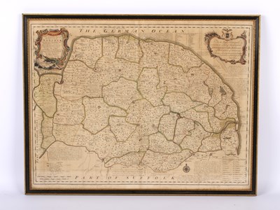 Lot 257 - Emanuel Bowen (1694-1767), an hand coloured...