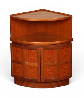 Lot 537 - A mid century teak corner cupboard