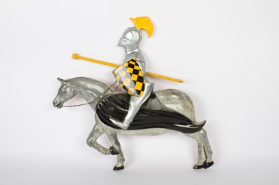 Lot 687 - A fairground figure of a medieval knight on...