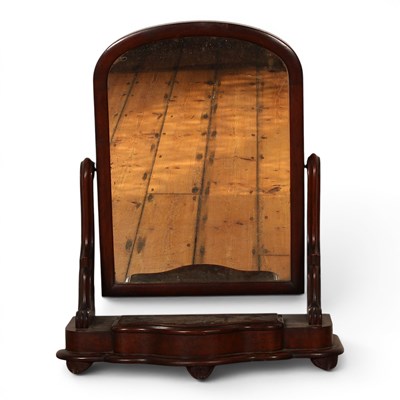 Lot 663 - A Victorian mahogany dressing table mirror...