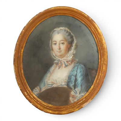 Lot 448 - French school, 19th century, portrait of a...