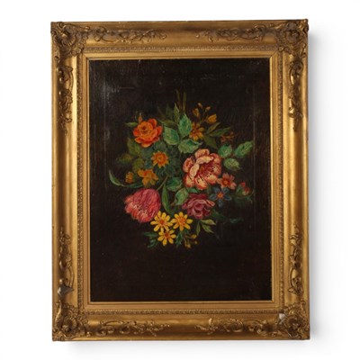 Lot 484 - English school, 19th century, still life of...