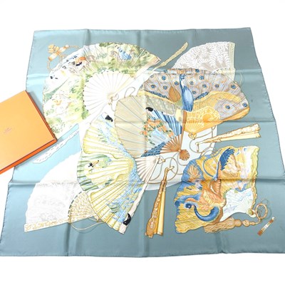 Lot 84 - An Hermes silk scarf, Brise de Charme Carre,...