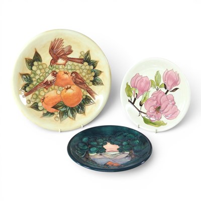 Lot 98 - A Moorcroft pottery charger, in the Bird and...