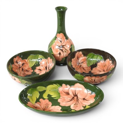 Lot 37 - A Moorcroft pottery vase, of bottle shape,...