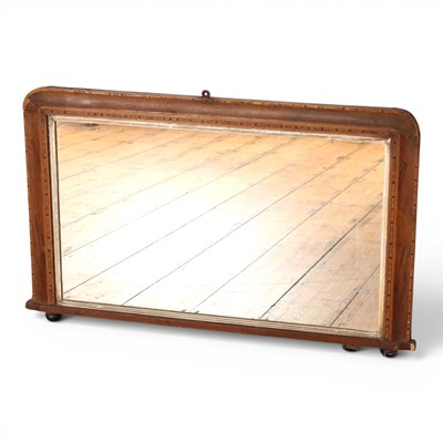 Lot 543 - A Victorian Tunbridge inlaid overmantel wall...