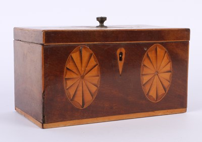 Lot 192 - A 19th century Sheraton style inlaid mahogany...