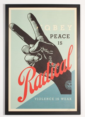 Lot 268 - Shepard Fairey (American, b.1970), Peace Is...