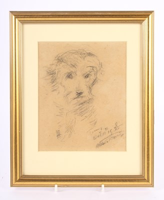 Lot 362 - Arthur E Davies (1893-1988), sketch of a dog,...