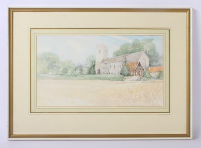 Lot 349 - Jason Portnoy, study of a church, watercolour