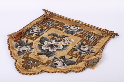 Lot 191 - A 19th century needlepoint banner featuring...