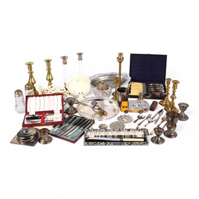 Lot 710 - A collection of silver-plated wares and...