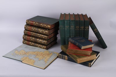 Lot 761 - A collection of books, some leather bindings,...