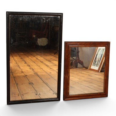 Lot 468 - Two wall mirrors, one with an ebonised frame...