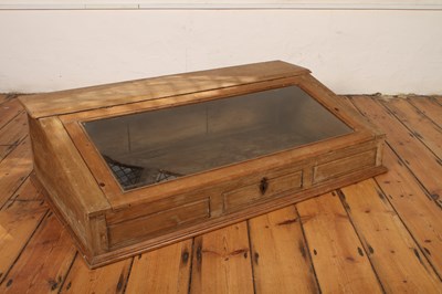 Lot 496 - A vintage pine haberdashery shop counter...