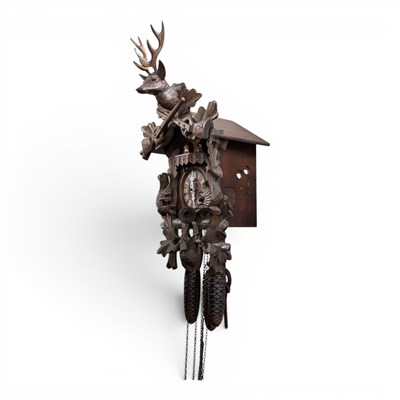 Lot 246 - A vintage wall cuckoo clock by Huburt Hurr,...