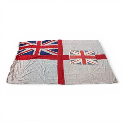 Lot 81 - A large White Ensign flag, approx 353 x 175cm,...