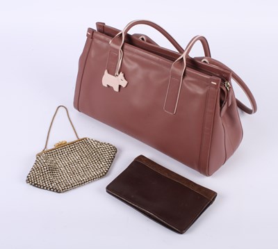 Lot 174 - A Radley London mauve leather ladies handbag,...