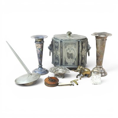 Lot 158 - An early 20th century silver spill vase, 17cm...