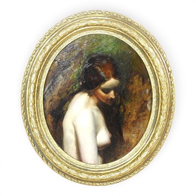 Lot 32 - Attributed to William Etty, 1787-1849, head...