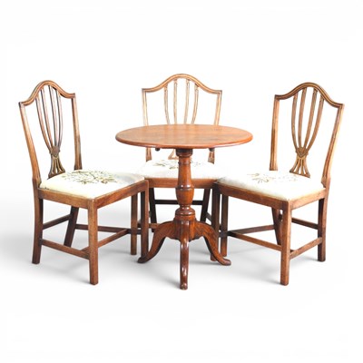 Lot 333 - A 19th century oak occasional table on a...