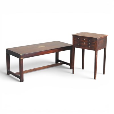 Lot 409 - A George III mahogany ladies work table,...
