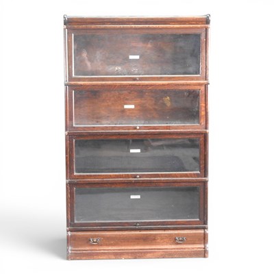 Lot 36 - An early 20th century Globe Wernicke oak...