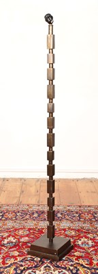 Lot 531 - A brutalist style metal standard lamp