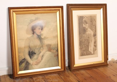 Lot 339 - Two prints of fashionable ladies