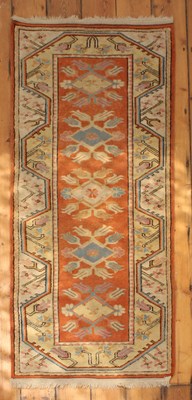 Lot 629 - A Turkish woollen runner rug