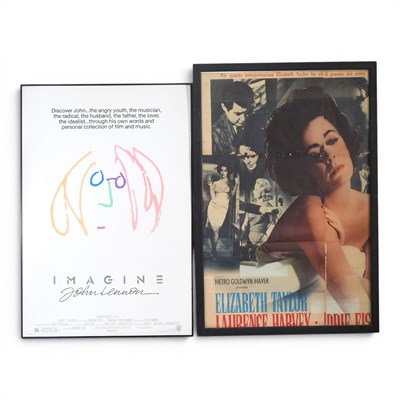 Lot 202 - A poster for Imagine, John Lennon, together...