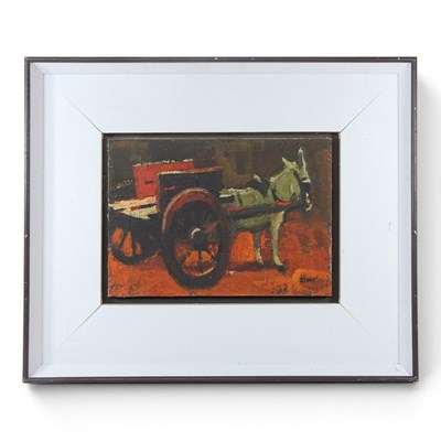 Lot 24 - Donald McIntyre, 1923-2009, Donkey and Cart,...