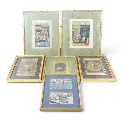 Lot 332 - Indian school, 20th century, Mughal portraits,...